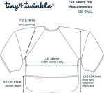 Tiny Twinkle Mess Proof Baby Bib, 2 Pack Long Sleeve Bib Outfit, Waterproof Bibs for Toddlers, Machine Washable, Tug Proof… - Image 6